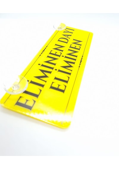 Eliminen Dayı Eliminen Vantuzlu Dekor Pleksi Plaka