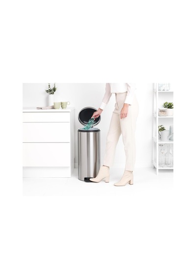 Newıcon Matt Steel Pedallı Çöp Kutusu, 3l Diğer