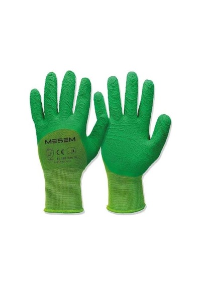 Meşem Pütürlü Camcı Eldiveni 3/4 10'' Yeşil El180,1 Çift Diğer