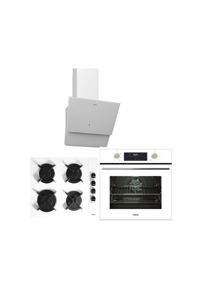 TekaHak 625 Börek Şefim WH - GBC 64002 WH- TVT 60.1 WH  Beyaz Ankastre Set