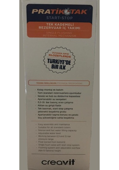 Creavit Basmalı Sök-tak Klozet Rezervuar İç Takım it5360