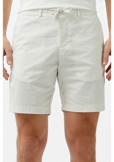 Lacoste Men's Slim Fit Bermuda Shorts Erkek Dar Kesim Pamuk Bermuda Şort Beyaz