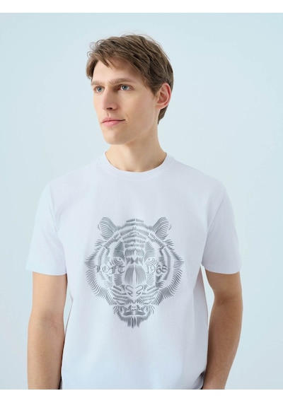 Loft Beyaz Erkek T-shirt Lf2039570 Beyaz