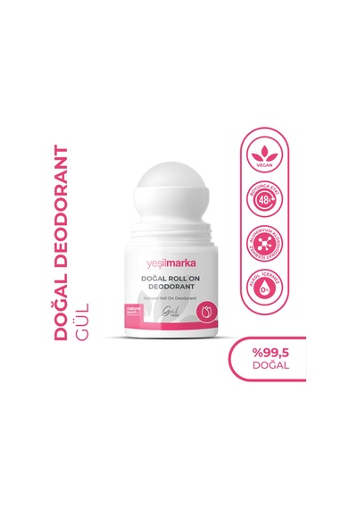 Yeşilmarka Gül Kokulu Doğal Unisex Roll-On Deodorant 50 ML