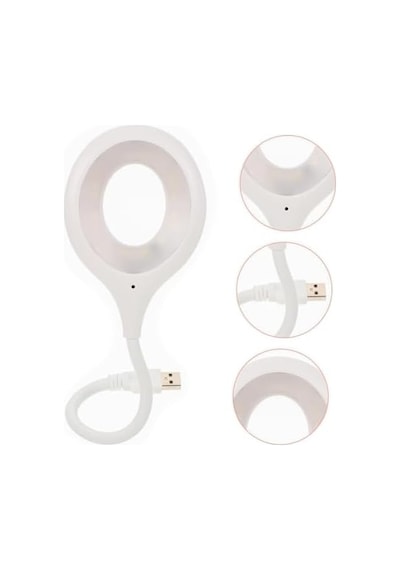 Portatif Akrobatik 20 Smd Ledli Usb Gece Kitap Okuma Çalışma Lambası Powerbank Uyumlu