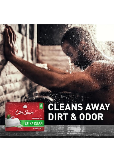 Old Spice Extra Clean Banyo Sabunu 4x90gr Diğer