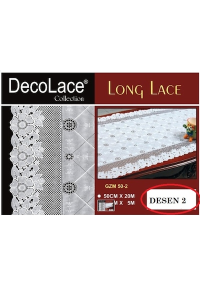 PVC Dantel Buzdolabı ve Dolap Çekmece Raf Sehpa Örtüsü En:50 CM