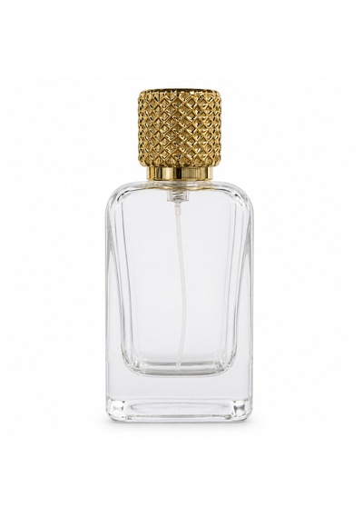 20 Adet Boş Cam Parfüm Şişe, 100 Ml, Klass Kare Model, Şeffaf, Geçmeli