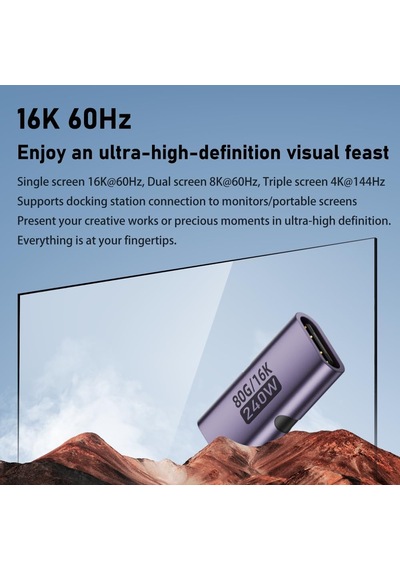 80gbps Usb-c Dişi - Dişi Adaptör, 240w Pd3.1 Hızlı Şarj, 16k 60hz Görüntü Aktarımı, Alüminyum Alaşımlı Tip-c Dişi Konnektör Uzatıcı - Siyah Otgff 80gbps Usb-c Dişi - Dişi Adaptör, 240w Pd3.1 Hızlı Şarj, 16k 60hz Görüntü Aktarımı, Alüminyum Alaşımlı Tip-c Dişi Konnektör Uzatıcı - Siyah Otgff