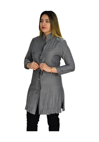 Kadın Nakışlı Hakim Yaka Tunik Jns-3004 001