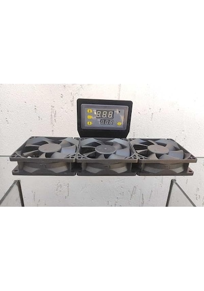 Termostatlı Akvaryum Soğutucu Fan 3lü Set