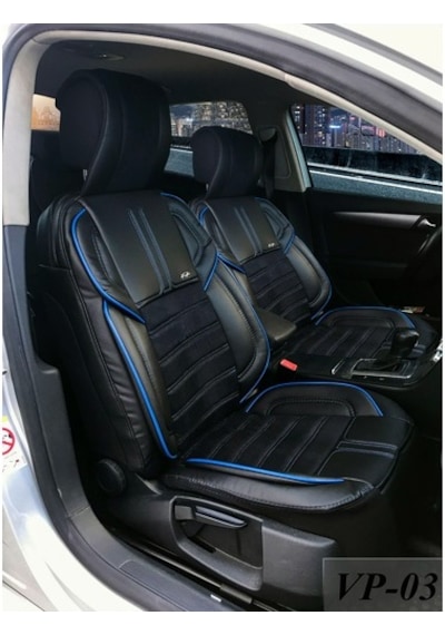 Ön Arka Vip Deri ve Kumaş Minder Seti Oto Koltuk Kılıfı 8 Renk - 311122496