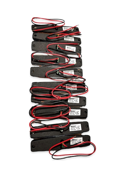 Sanel 10 Adet 6 Ledli Sarı Parmak Led 12v Lamba Basamak Aydınlatm