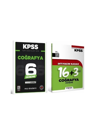 Marka + Evp İhtiyacın Kadar Kpss Coğrafya 19+6 Deneme 2 Li Set