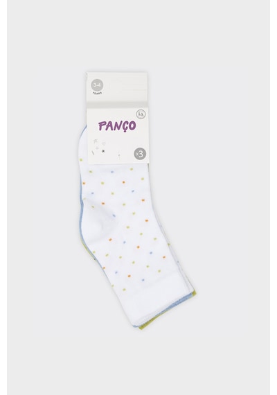 Panço Erkek Çocuk Puantiyeli Soket Çorap Renkli 2412BK11006