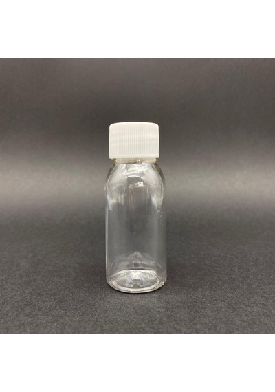 50 Cc Sert Plastik Şişe - Beyaz Kapaklı- 50ml Kapaklı Pet Şişe-