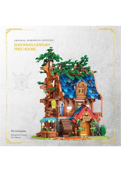 Reobrix 66008 Ağaç Evi Yaratıcı Yapı Blok Seti Building Blocks Tree House - 2566 Parça