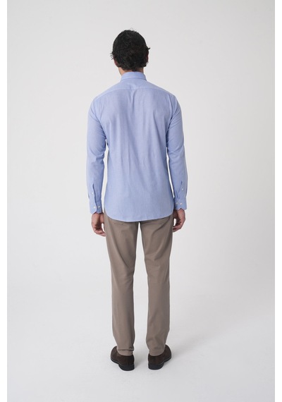 Bisse Erkek Regular Fit Uzun Kol Mavi Gömlek Gmktn250016 D35 Mavi