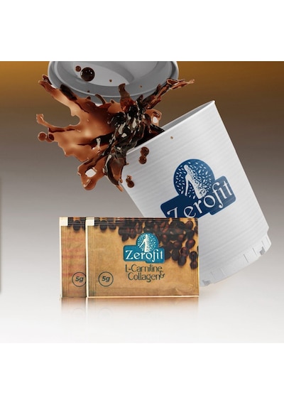 Zerofit Kolajen & L'carnitine Ekstratlı 30 Şase Form Kahve 150 Gr Detoks