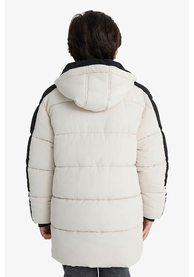 Defacto Erkek Çocuk Su İtici Kapüşonlu Polar Astarlı Parka E9387a825wnbg757 Bej-bg757