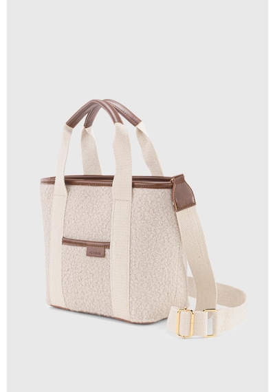 Housebags Kadın Suni Kürklü Çift Saplı Tote Bag 246 Suni Kürklü