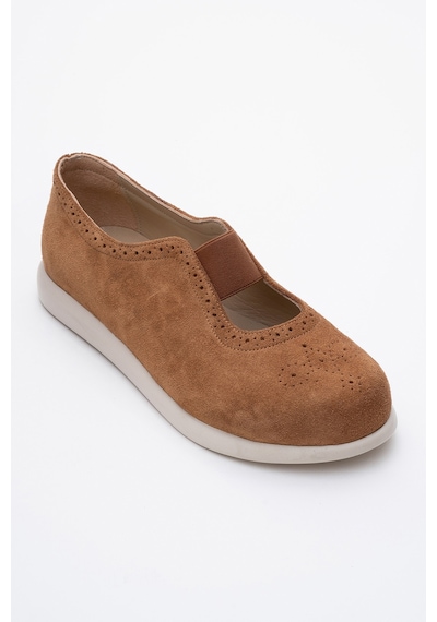 Luvishoes Luvi Shoes Chelle Taba Süet Lastikli Hakiki Deri Kadın Günlük Ayakkabı Taba Süet Taba Luvishoes Luvi Shoes Chelle Taba Süet Lastikli Hakiki Deri Kadın Günlük Ayakkabı Taba Süet Taba