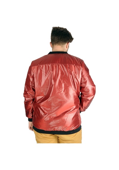 Mode Xl Büyük Beden Erkek Mont College Basic Wind 21227 Bordo 001