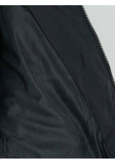 Lcw Vision Siyah Kapüşonlu Oversize Kadın Şişme Mont