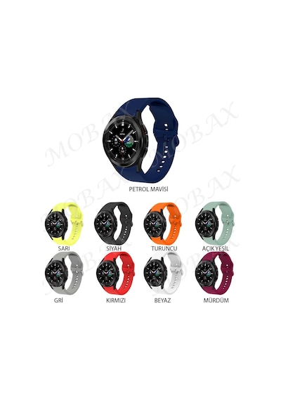 Samsung Uyumlu Galaxy Watch 4 44Mm Kordon Silikon Kordon