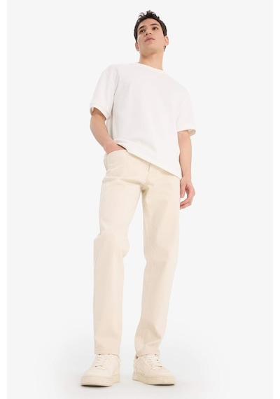 Defacto Slim Tapered Fit Dar Paça Jean Pantolon C9743ax25aubg714 Bej