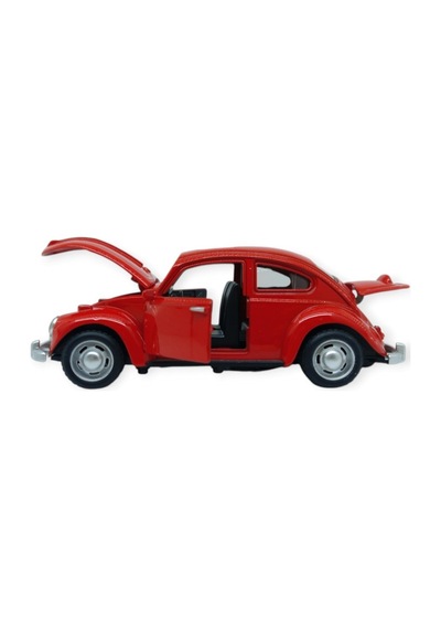 Sesli Işıklı Vosvos Araba 15 Cm - 32111d - Kırmızı Lisinya Çok Renkli