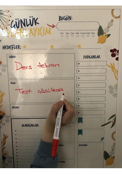 Günlük Planlayıcı Yazı Tahtası Akıllı Kağıt Tahta Planner Tutunab