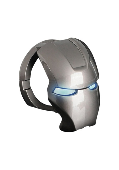 Start Stop Çerçevesi Koruyucu Kapak Metal Iron Man Gri