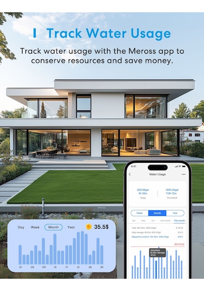 Meross Akıllı Sulama Zamanlayıcı Mst100 Apple Home Destekli -