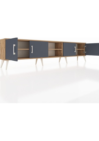 Arges Tv Ünitesi 3 Raflı 4 Kapaklı 220x30x51 Çam-antrasit/çam Antrasıt/atlas Çam - Atlas Çam Arges Tv Ünitesi 3 Raflı 4 Kapaklı 220x30x51 Çam-antrasit/çam Antrasıt/atlas Çam - Atlas Çam