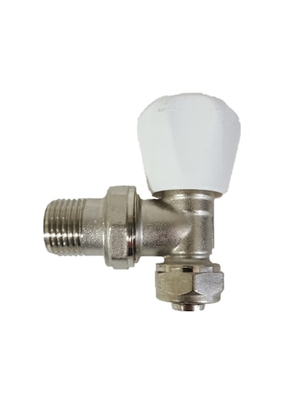 RADYATÖR VANASI 16x1/2" KÖŞE PE-X BAĞLANTI