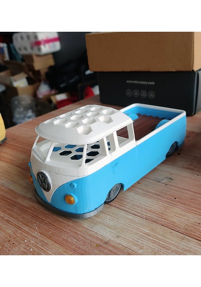 Vw Bus Doka Dekoratif Kalemlik Açık Mavi
