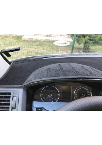 2003-2016 Modellerine Uygun Volkswagen Transporter T5 Torpido Koruma Halısı Siyah Kenar Renk Siyah