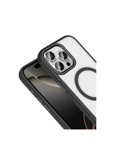 Joko Apple iPhone Uyumlu 15 Pro Max Terea Magsafe Kapak - Siyah Belirtilmemiş