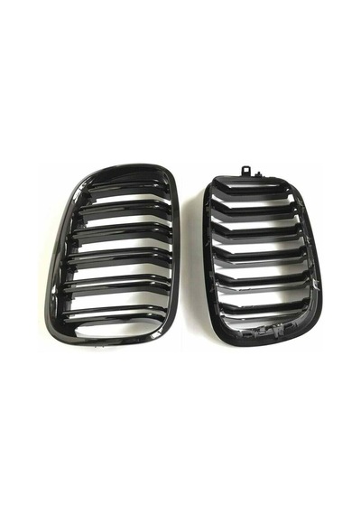 Bmw X6 E71 Çift Şeritli Ön Panjur Izgara 2006-2013 Arası Parlak S