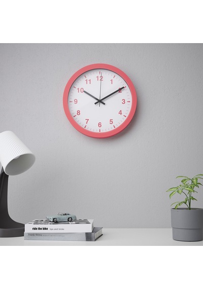 Ikea Tjalla Duvar Saati 28 X 4 Cm Pembe