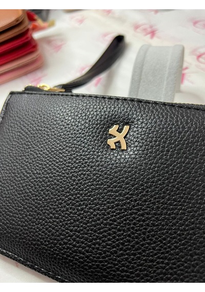 Gk Gamzelirenklerim Luxury Fashıon&accessorıes El Askılı Büyük Cüzdan Premium Kalite Suni Deri Siyah