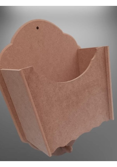 Hobi 90055 Dekoratif Gazetelik Kutu Model Ahşap Ham Mdf El Yapım