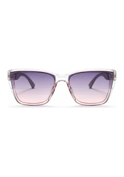 Kurven Pembe Retro Kare Kemik Çerçeve Gold Detaylı Unisex Uv400 Vintage Retro Güneş Gözlüğü