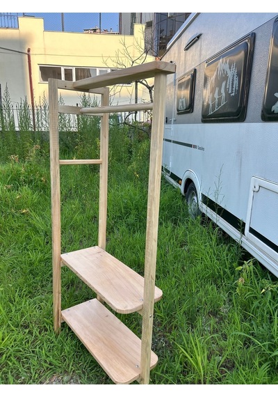 Ahşap Modern Askılık Ahşap