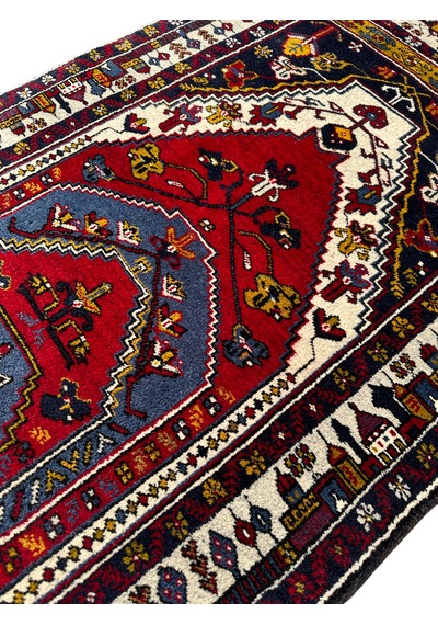 El Dokuma Sıfır Yahyalı Seccade 94x160 Kırmızı Kök Boya Namazlık
