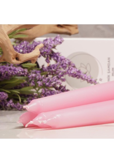 Mitr Pembe Şamdan Mum Çok Renkli