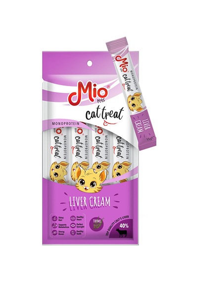 Mio Kedi Ödül Krema - Ciğerli 4'lü Paket