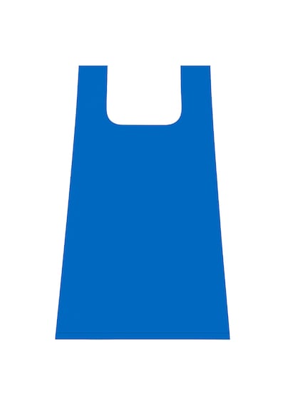 Mavi Atlet Poşet Market Bakkal Manav Mağaza Alışveriş Taşıma Torbası 43x90 Cm 50 Adet