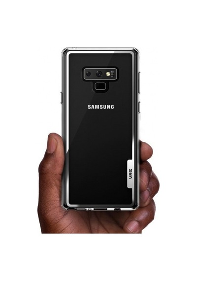 Vrs Design Galaxy Note 9 İle Uyumlu Crystal Chrome Kılıf Clear